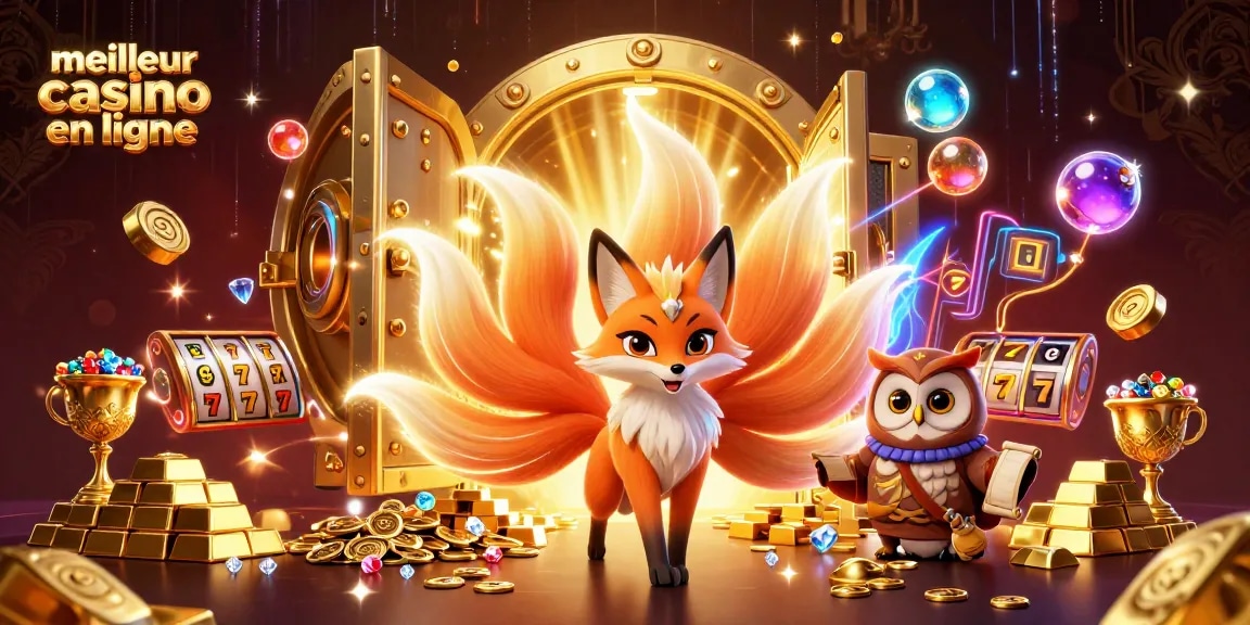 Gagnez au meilleur casino en ligne entouré de joyaux et de chanceux symboles de machines à sous