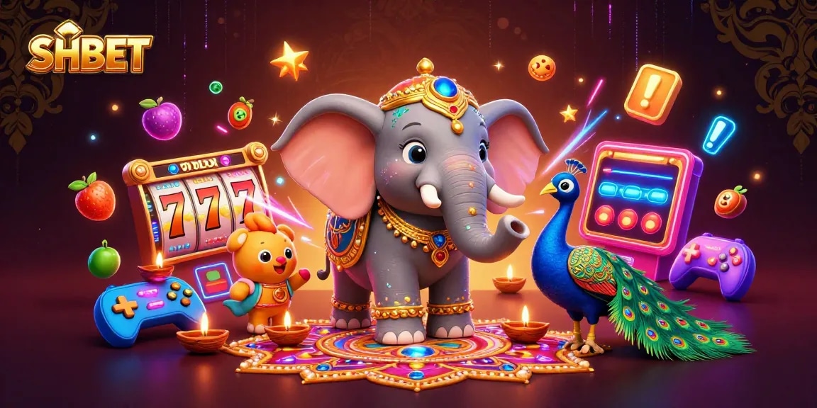 Experience the thrill at SH BET with vibrant slot reels and dynamic casino-themed elements.