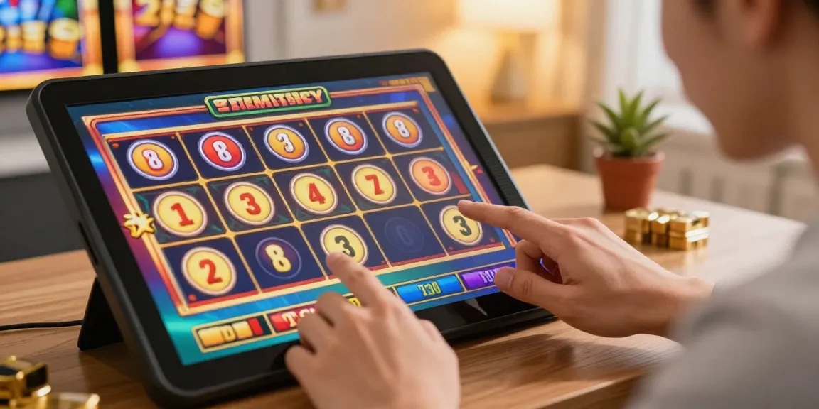 Exciting online slot gameplay featuring สล็อต666 in a vibrant gaming setup, showcasing thrill and engagement.