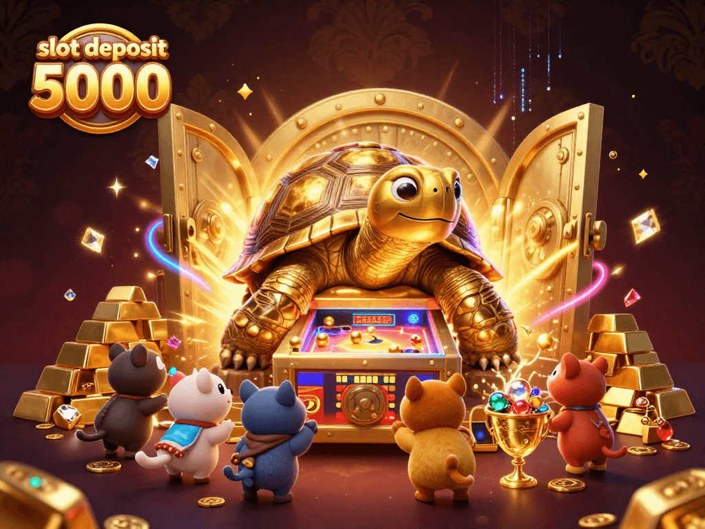 Spin the slot deposit 5000 with excitement as the golden tortoise reveals treasures and fun gameplay.