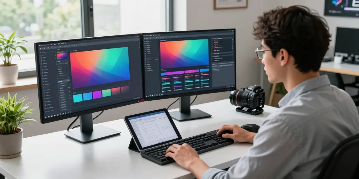 Dynamic workspace featuring Snipaste for efficient screenshots, showcasing a professional at work.