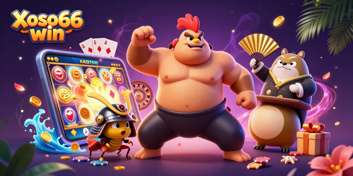 Xoso66 win showcases thrilling gaming potential with colorful slot games and vibrant action.