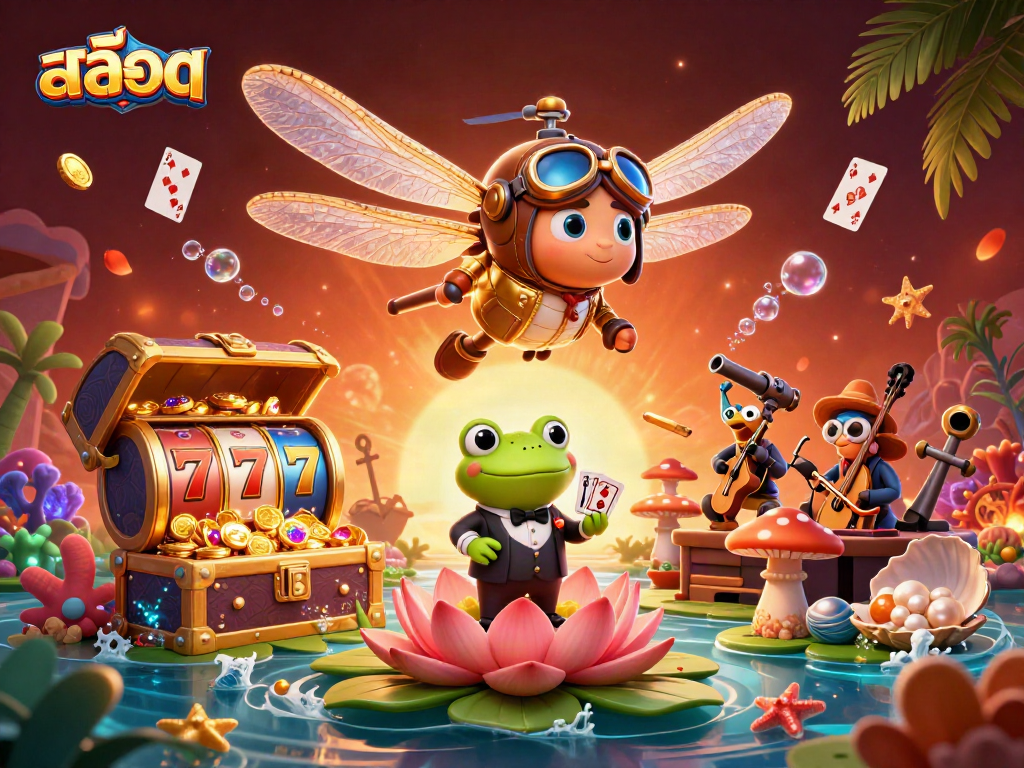 Spin the slots with vibrant 카지노 themes featuring สล็อตโจ๊กเกอร์ characters in a dynamic scene.