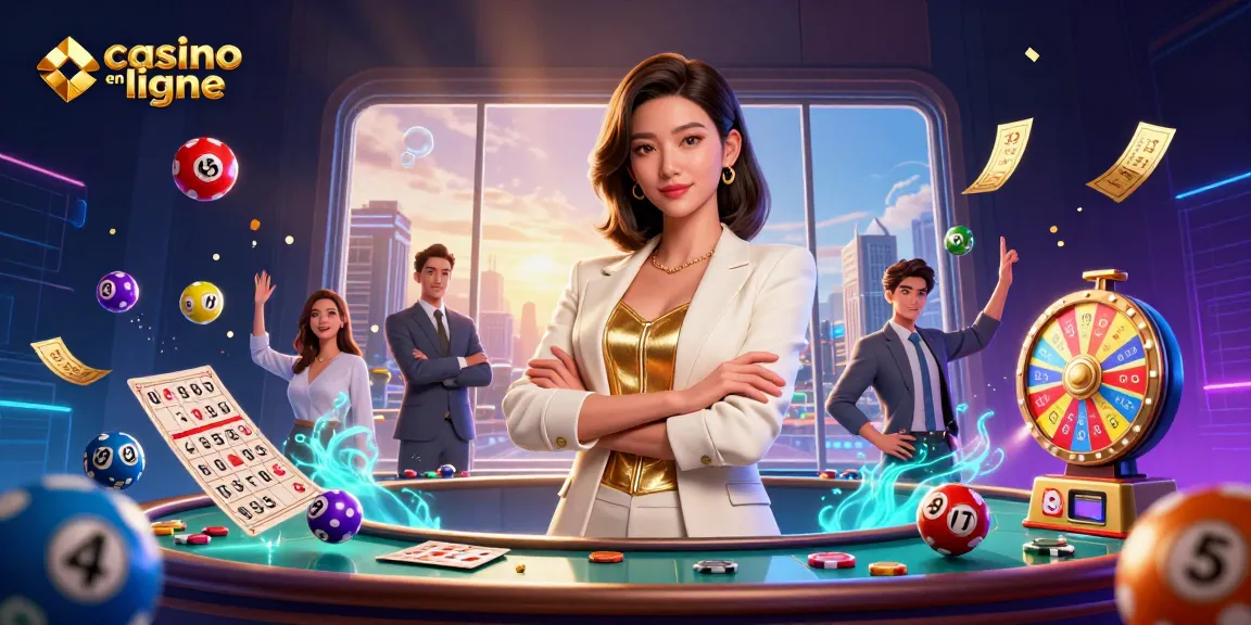 Découvrez le casino en ligne avec des boules de loterie vibrantes et des graphismes 3D époustouflants dans un cadre glamour.