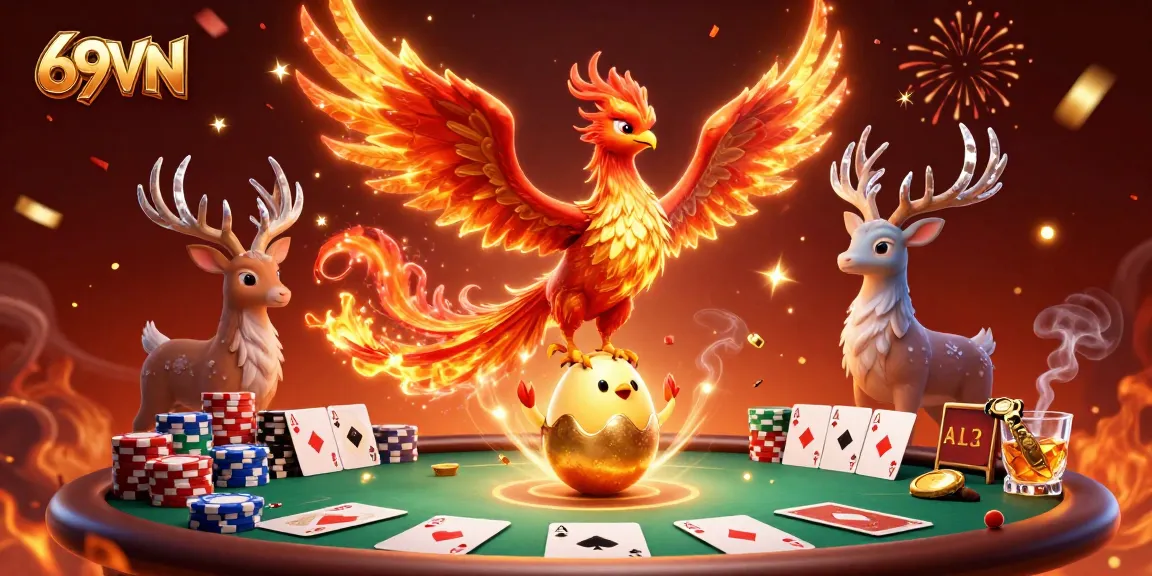 Experience the thrill of 69VN with vibrant casino characters in a dynamic game scene.