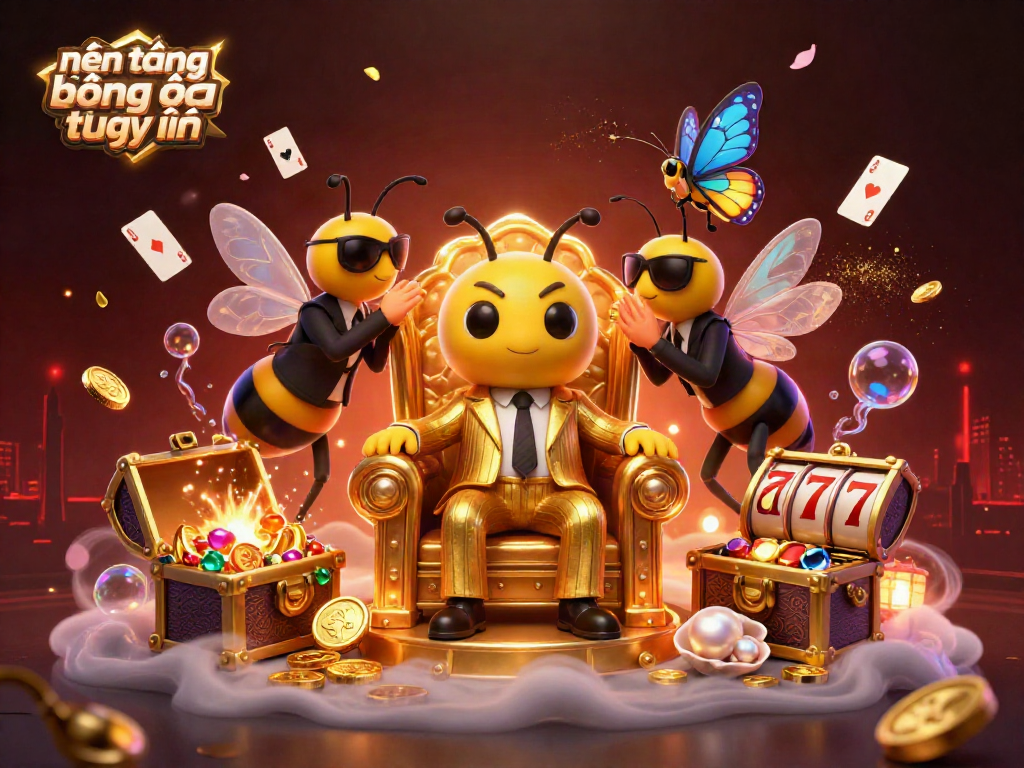 Experience the excitement of nền tảng bóng đá trực tuyến with a dynamic 3D illustration featuring characters interacting amidst colorful casino elements.