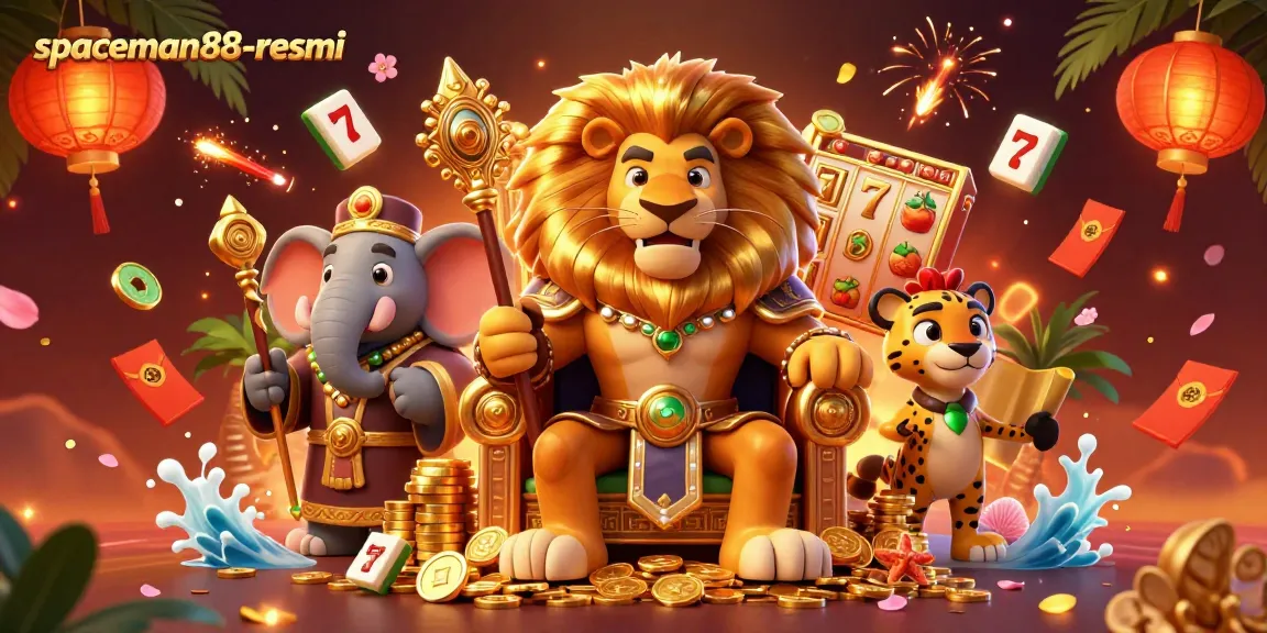 Engage in thrilling victory at spaceman88-resmi with roaring lions, spinning slots, and jackpots!
