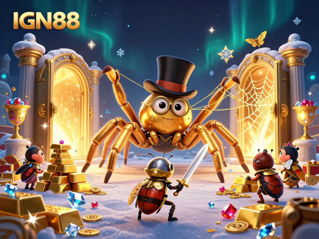 Experience thrilling online gaming with the appeal of IGN88, depicted in this rich casino scene.