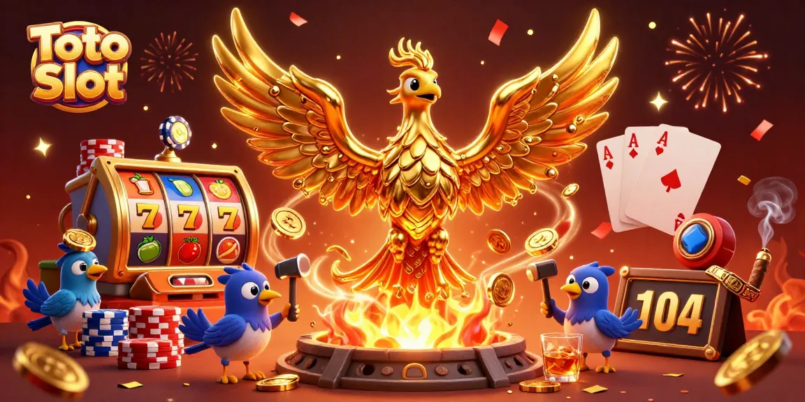 Menangkan permainan dengan Toto Slot yang memikat, ditampilkan dalam ilustrasi 3D yang kaya detail.