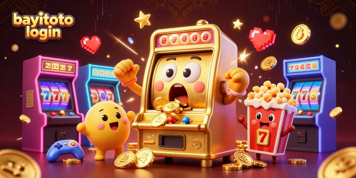 Join the excitement with bayitoto login, as the cheerful slot machines celebrate a jackpot win.