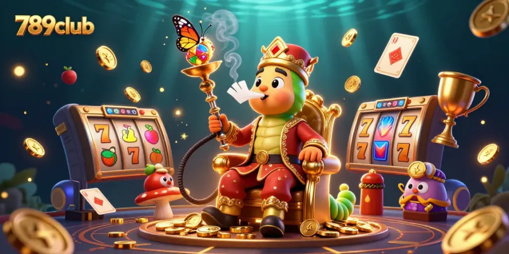 Experience the thrill of 789club with a 3D illustration of gaming excitement and jackpots.
