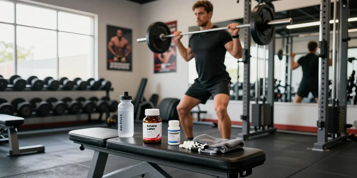 Astera Steroids Shop showcasing athletes lifting weights with Astera Labs steroids displayed in a modern gym.