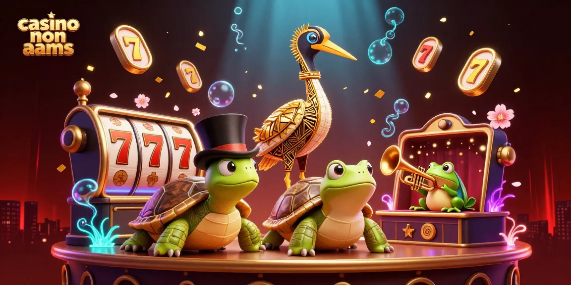 Vivi emozionanti esperienze di gioco in una scena dinamica di casino non aams con personaggi 3D ed elementi entusiasmanti.