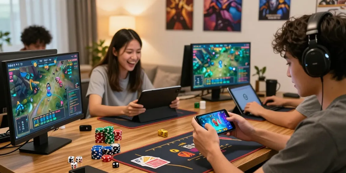 Engaged players enjoying the 68 game bài in a vibrant online gaming environment.