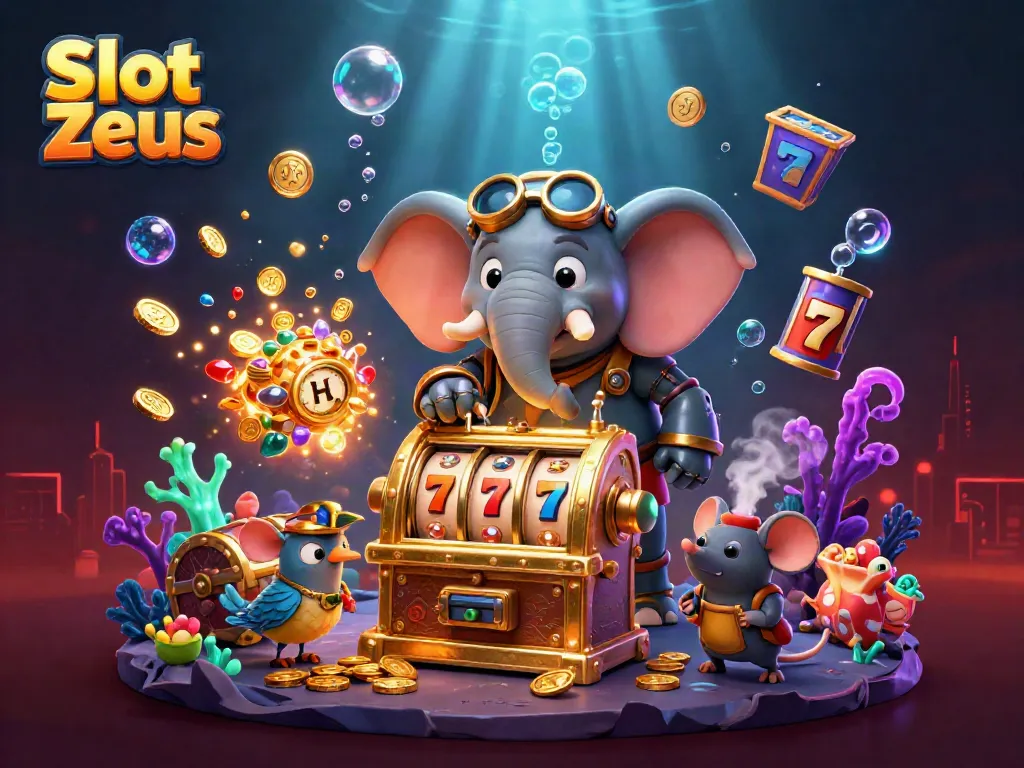 Experience the vibrant Slot Zeus world with a steampunk elephant engineer in action!