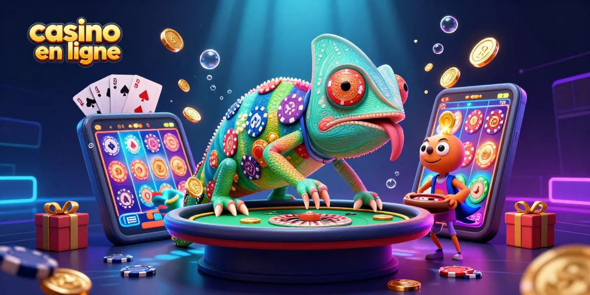 Jouez aux jeux de casino en ligne avec un chameleon propriétaire dynamique.