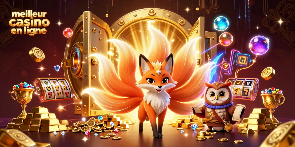 Gagnez au meilleur casino en ligne entouré de joyaux et de chanceux symboles de machines à sous