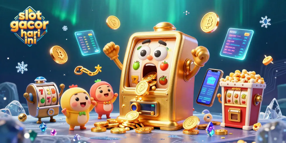 Slot gacor hari ini, mesin slot emas berfungsi merayakan kemenangan dengan koin emas melimpah.