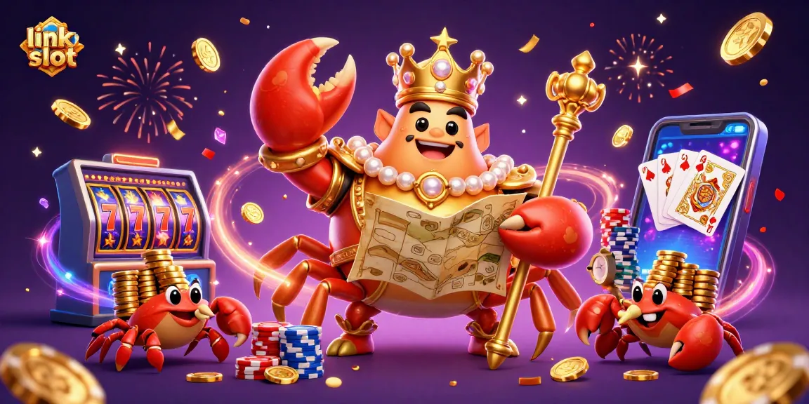 Spin for massive wins at link slot while enjoying cascading gold coins and festive atmosphere.