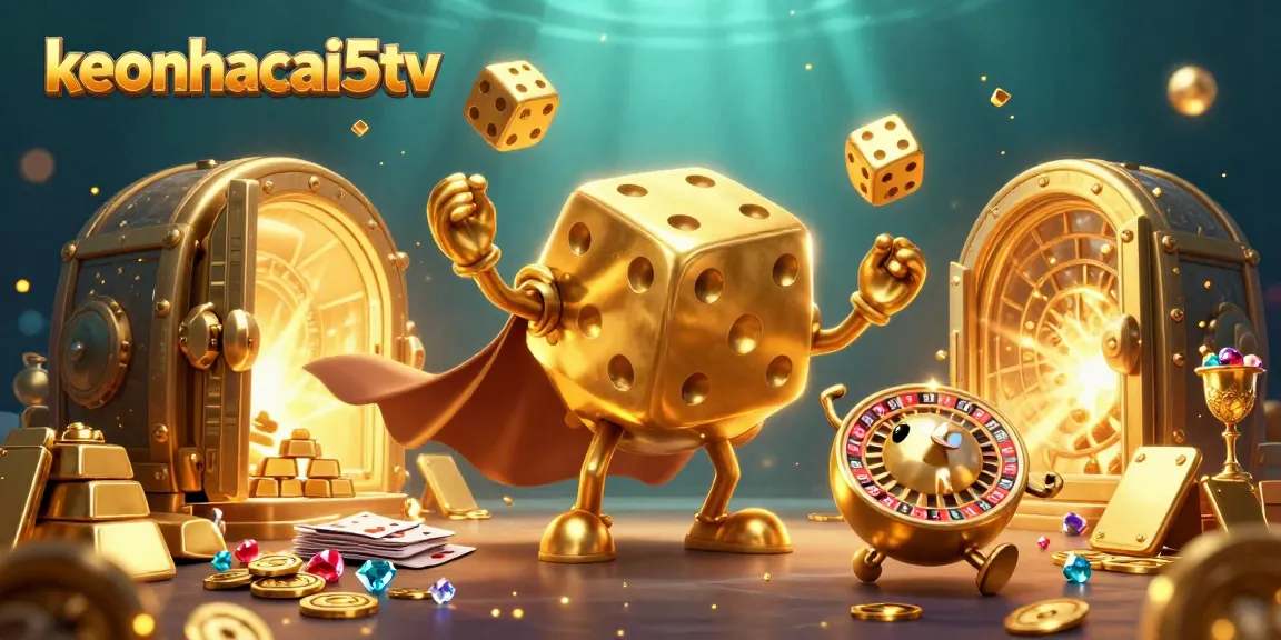 Get ready to win with keonhacai5tv's vibrant casino scene showcasing a lively gambling atmosphere.