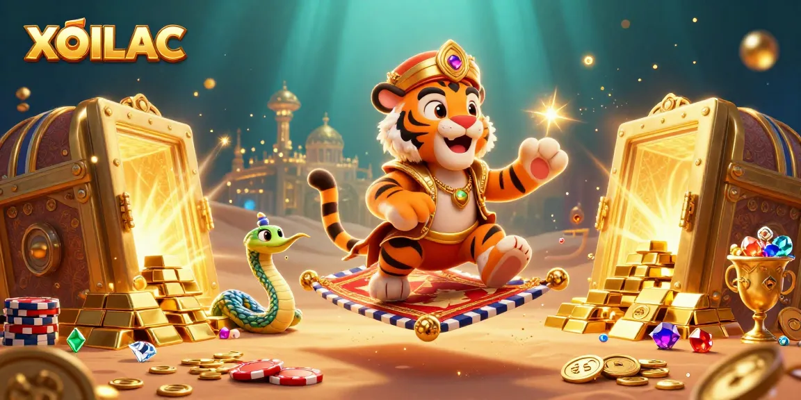 XOILAC's thrilling adventure captures players on a flying carpet through a dazzling treasure land.