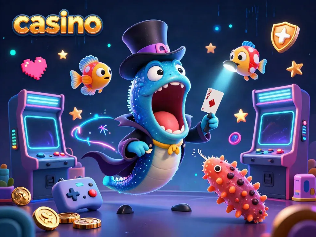 Engage in the magical world of casino with vibrant characters and elements, showcasing a unique underwater theme.