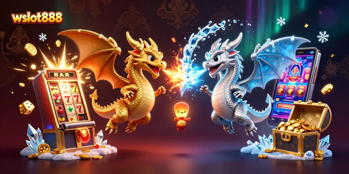 Jelajahi jackpot menakjubkan di wslot888 dengan slot mesin dan karakter berwarna emas dan perak
