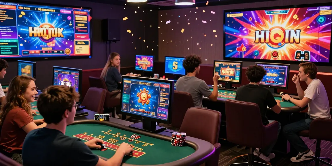 Engaged players enjoying games at Lemacau Login online casino with vibrant atmosphere.