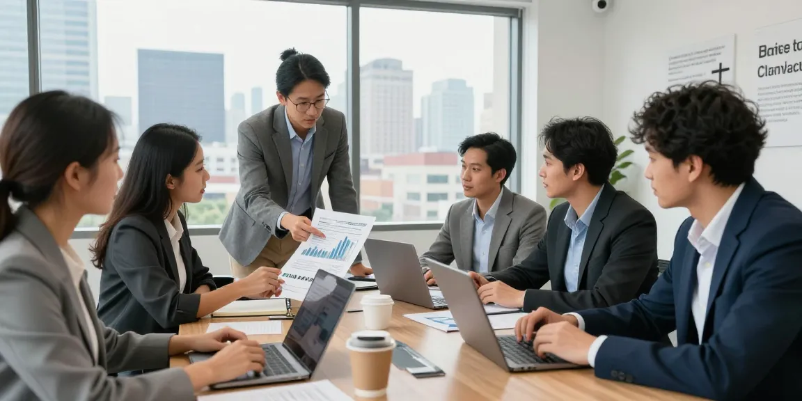 Team discussing strategies for same day merchant cash advance funding in a modern office.