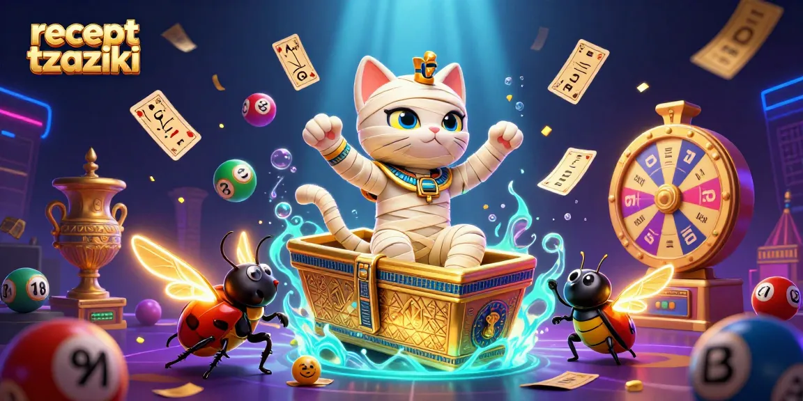 Win big with our delicious recept tzaziki in this vibrant casino scene with Egyptian themes.
