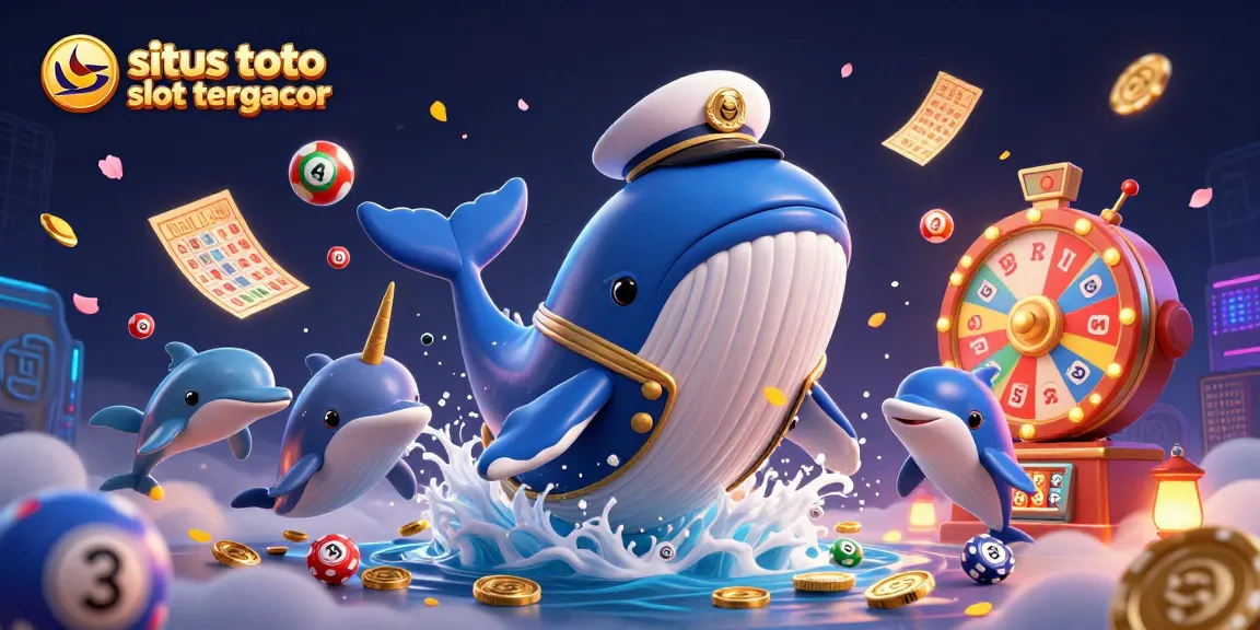 Experience the excitement at situs toto slot tergacor with a vibrant 3D illustration full of action and winning elements.