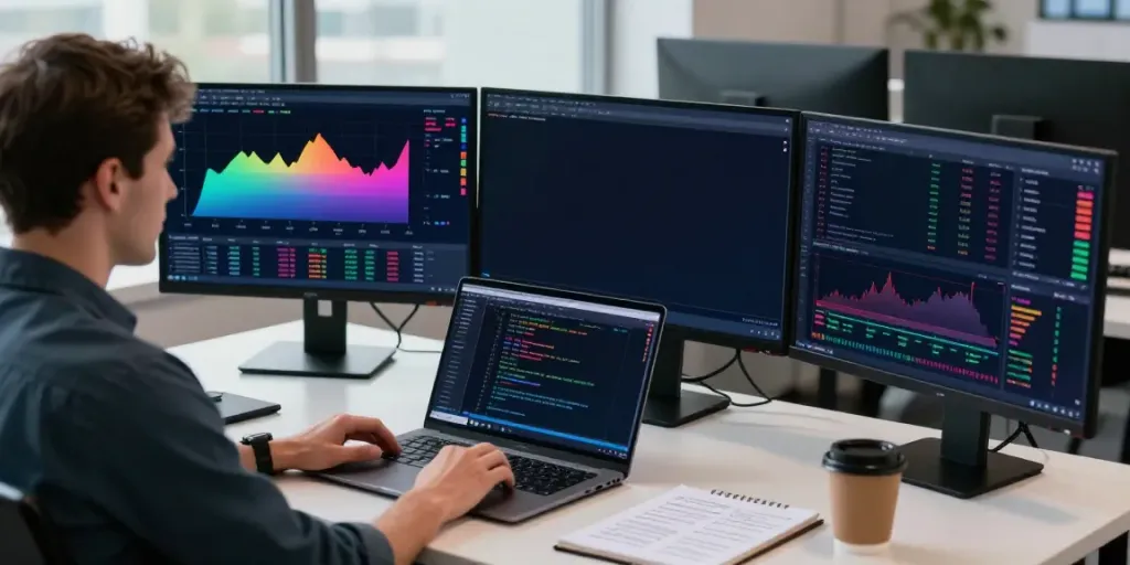 TradingView analysis in a modern trading workspace with financial charts.