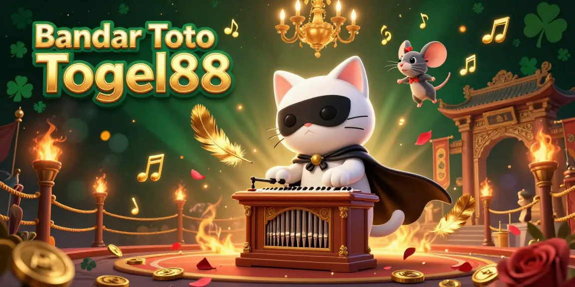 Experience the excitement of Bandar Toto Togel88 with this vibrant 3D casino illustration showcasing thrilling gaming elements.