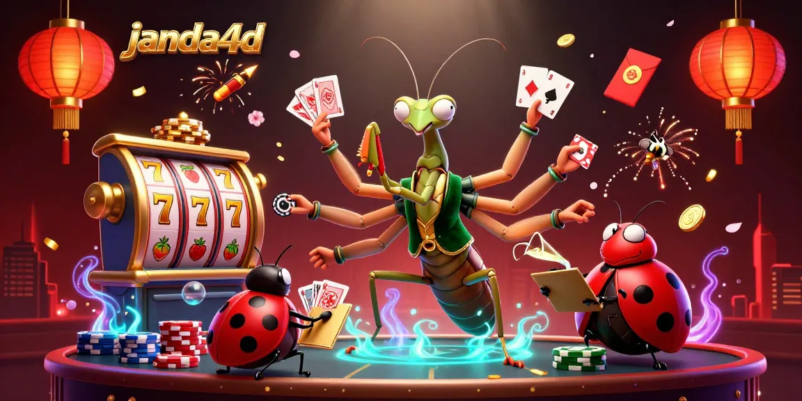 Gambarlah suasana menarik di janda4d dengan karakter kasino 3D yang meriah.