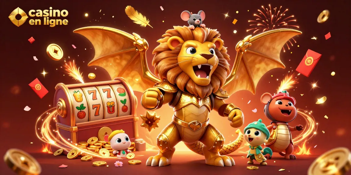 Découvrez les jeux passionnants sur casino en ligne avec des machines à sous et un dragon majestueux.