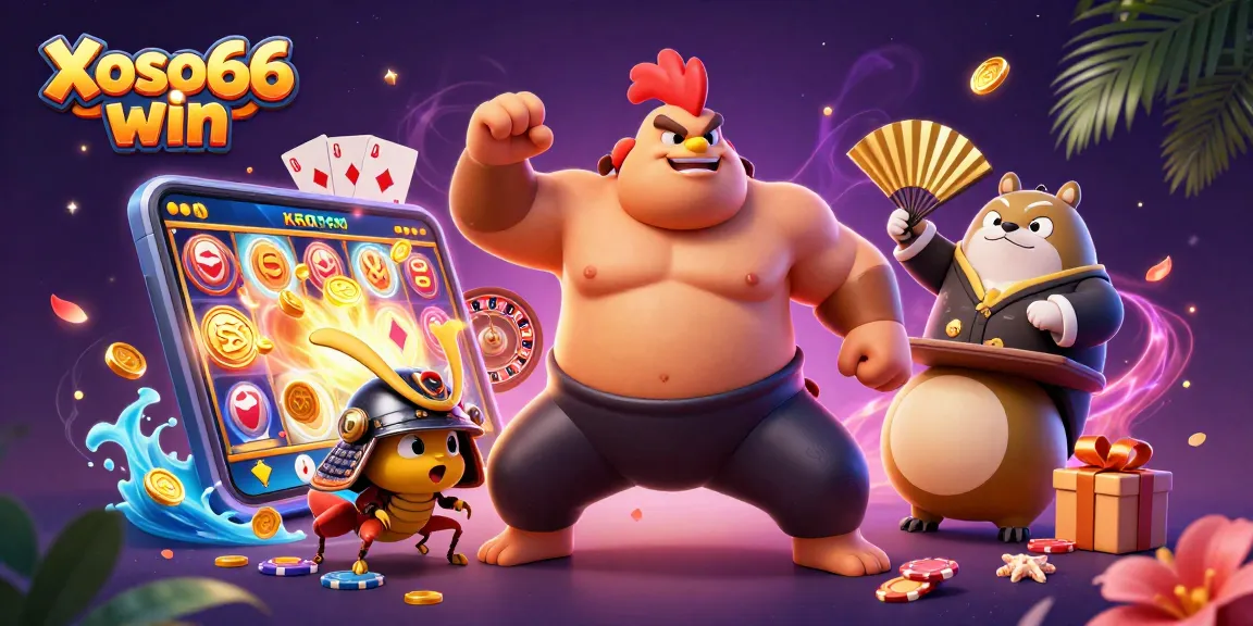 Xoso66 win showcases thrilling gaming potential with colorful slot games and vibrant action.