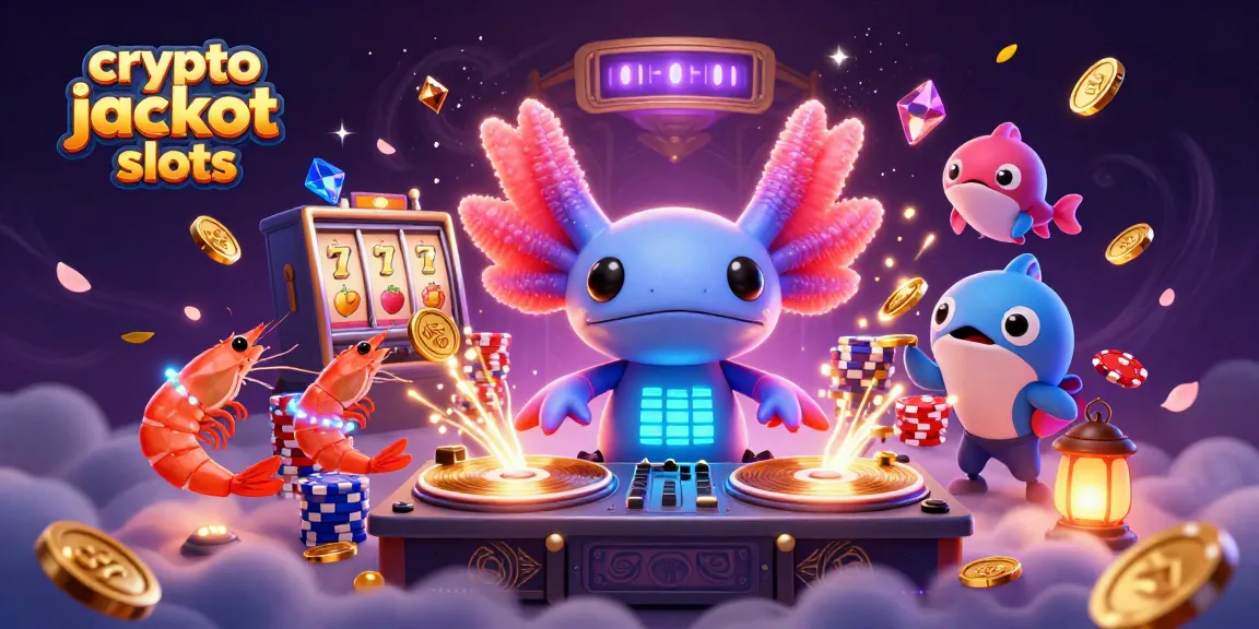 Engage with the thrilling crypto jackpot slots as vibrant characters unite under dazzling treasures.